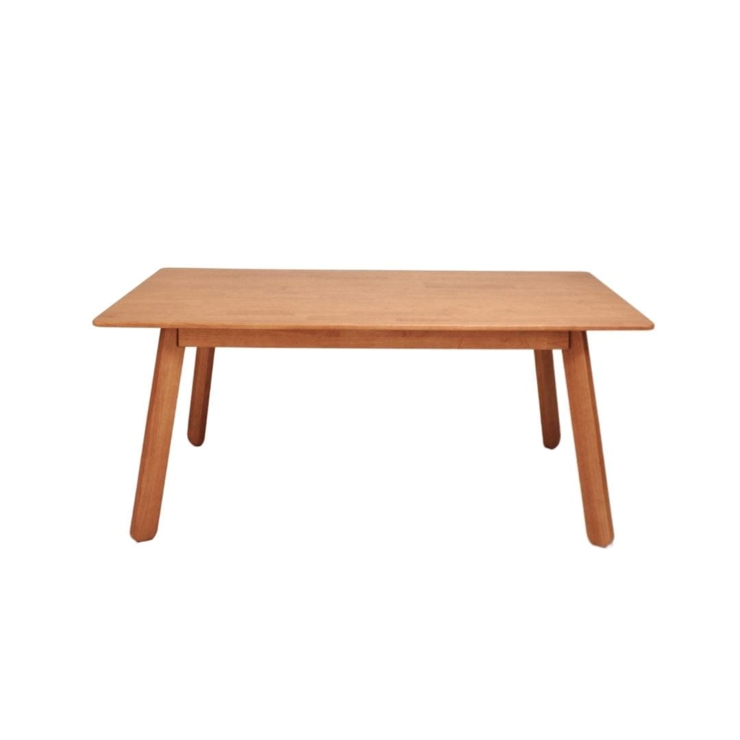 โต๊ะทานข้าวไม้ยางพาราแท้ 6 ที่นั่ง MAAI DESIGN  รุ่น DEZATO TABLE L สีโอ๊ค_0